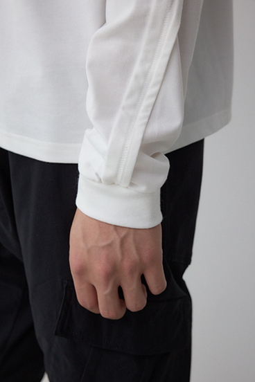 タックデザインロングスリーブTシャツ 詳細画像