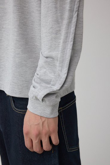 タックデザインロングスリーブTシャツ 詳細画像