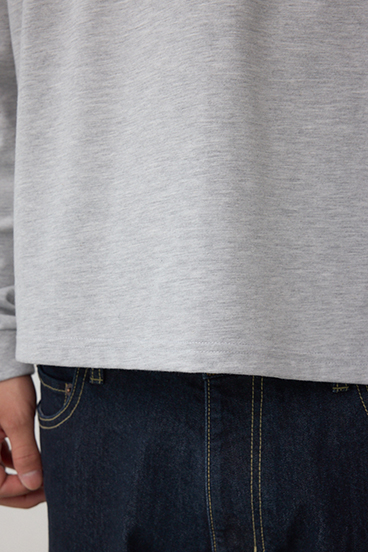 タックデザインロングスリーブTシャツ 詳細画像