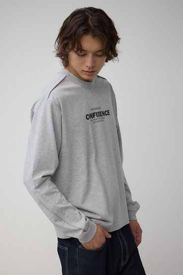 タックデザインロングスリーブTシャツ 詳細画像