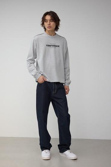 タックデザインロングスリーブTシャツ 詳細画像