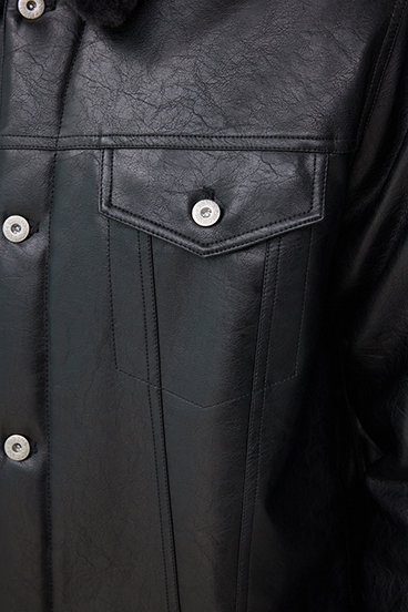 ボアライニング合皮ブルゾン 詳細画像