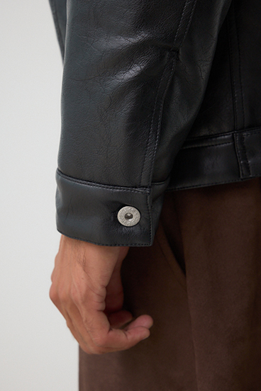 ボアライニング合皮ブルゾン 詳細画像