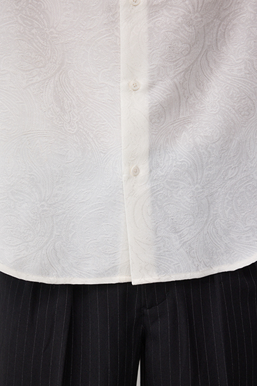 ジャガード総柄シャツ 詳細画像