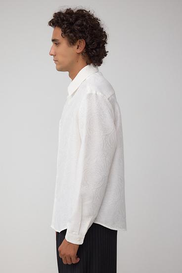 ジャガード総柄シャツ 詳細画像