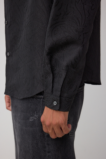 ジャガード総柄シャツ 詳細画像