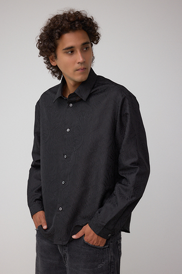 ジャガード総柄シャツ 詳細画像