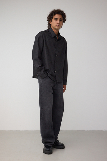 ジャガード総柄シャツ 詳細画像