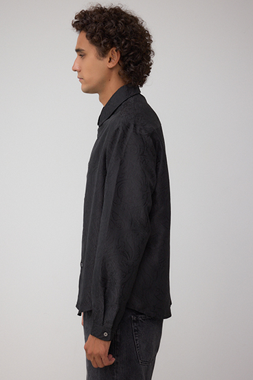 ジャガード総柄シャツ 詳細画像