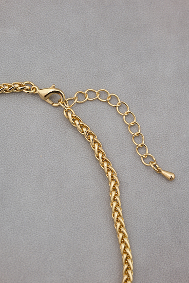 ツイストチェーンコインネックレス 詳細画像