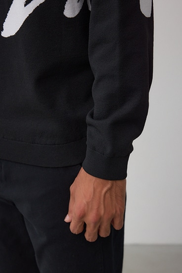 リバーシブル総柄グラフィックニット 詳細画像