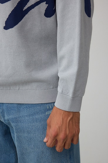 リバーシブル総柄グラフィックニット 詳細画像