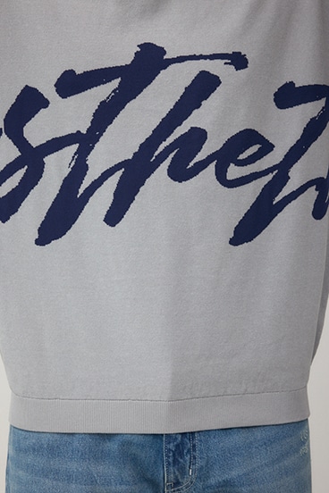 リバーシブル総柄グラフィックニット 詳細画像