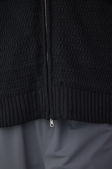 ガーターボアジップニット フーディー 詳細画像