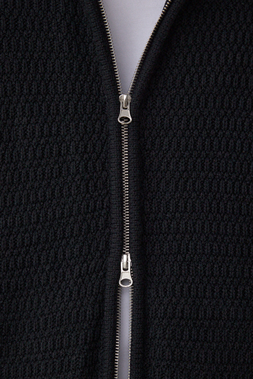 ガーターボアジップニット フーディー 詳細画像