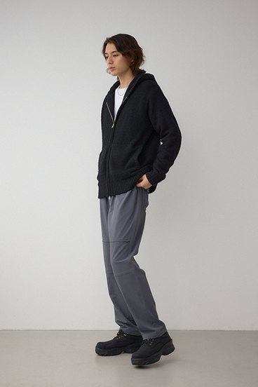 ガーターボアジップニット フーディー 詳細画像