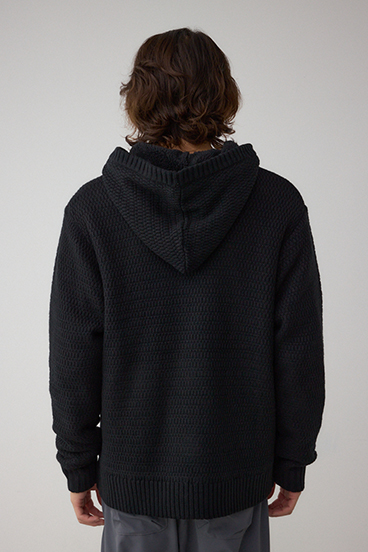 ガーターボアジップニット フーディー 詳細画像