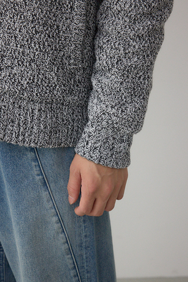 ガーターボアジップニット フーディー 詳細画像