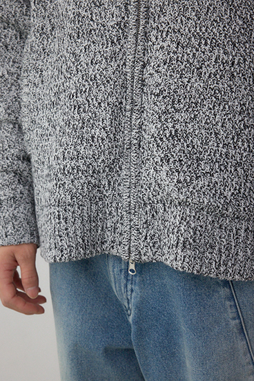 ガーターボアジップニット フーディー 詳細画像