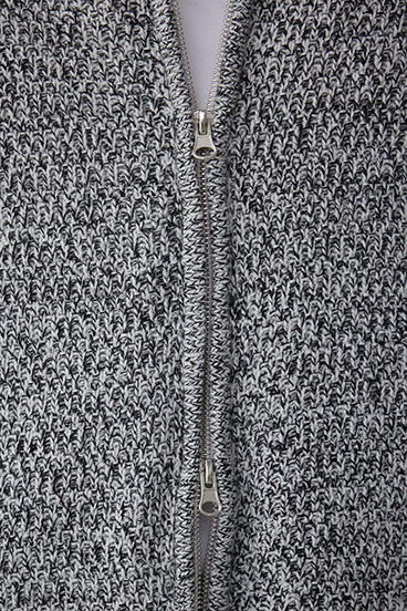 ガーターボアジップニット フーディー 詳細画像