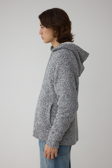 ガーターボアジップニット フーディー 詳細画像