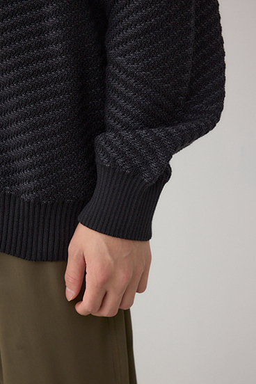 ジグトーンジャガードニット 詳細画像