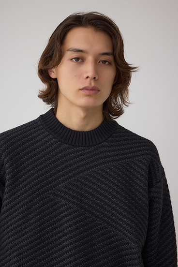 ジグトーンジャガードニット