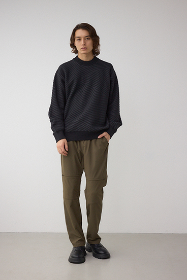 ジグトーンジャガードニット 詳細画像