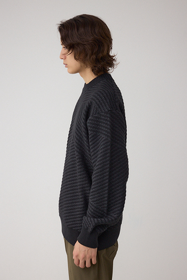 ジグトーンジャガードニット 詳細画像