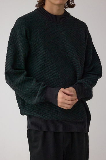 ジグトーンジャガードニット