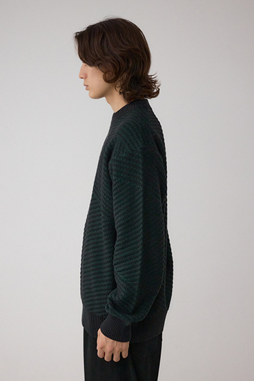 ジグトーンジャガードニット 詳細画像