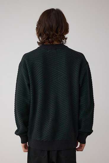 ジグトーンジャガードニット 詳細画像