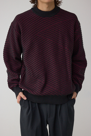 ジグトーンジャガードニット