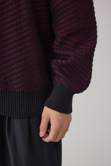 ジグトーンジャガードニット 詳細画像