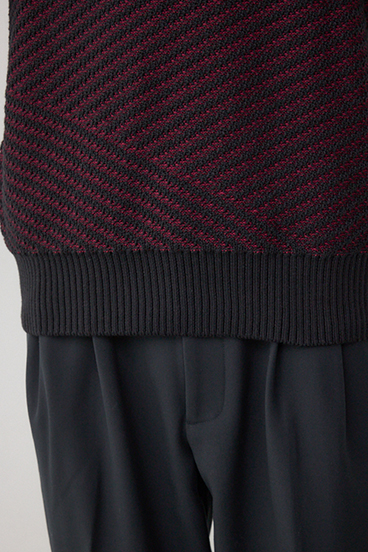 ジグトーンジャガードニット 詳細画像