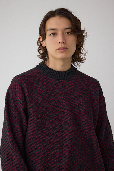 ジグトーンジャガードニット