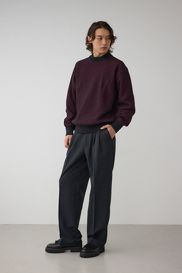 ジグトーンジャガードニット 詳細画像