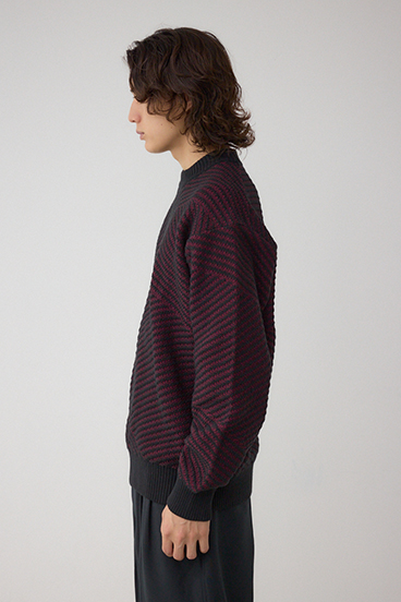 ジグトーンジャガードニット 詳細画像