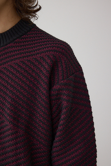 ジグトーンジャガードニット 詳細画像