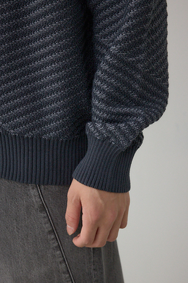 ジグトーンジャガードニット 詳細画像