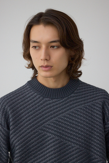 ジグトーンジャガードニット