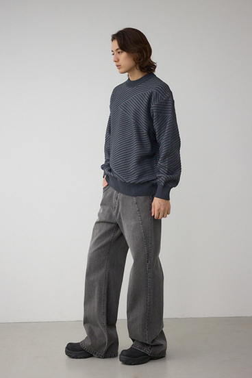 ジグトーンジャガードニット 詳細画像