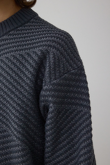 ジグトーンジャガードニット 詳細画像