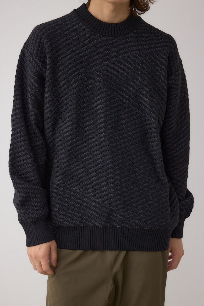 ジグトーンジャガードニット