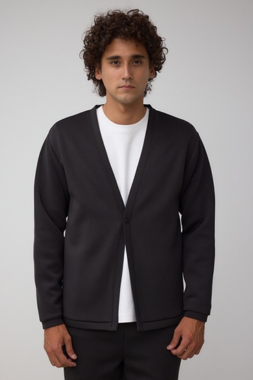 ダブルニットカーディガン 詳細画像