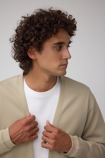 ダブルニットカーディガン 詳細画像