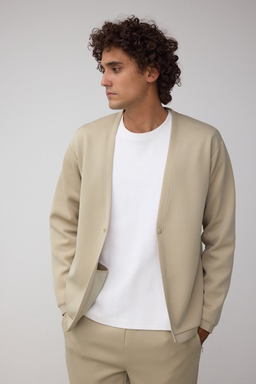 ダブルニットカーディガン 詳細画像