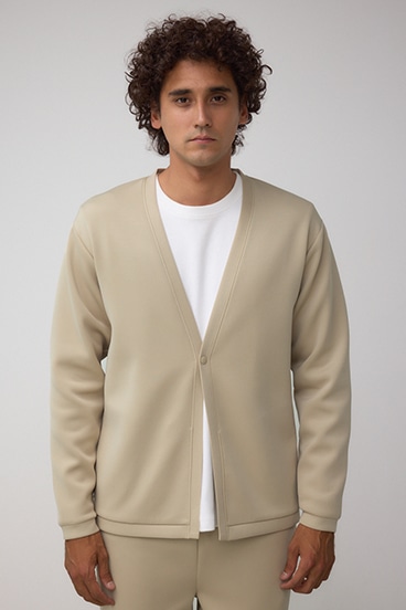 ダブルニットカーディガン 詳細画像