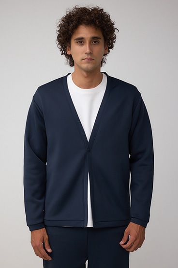 ダブルニットカーディガン 詳細画像