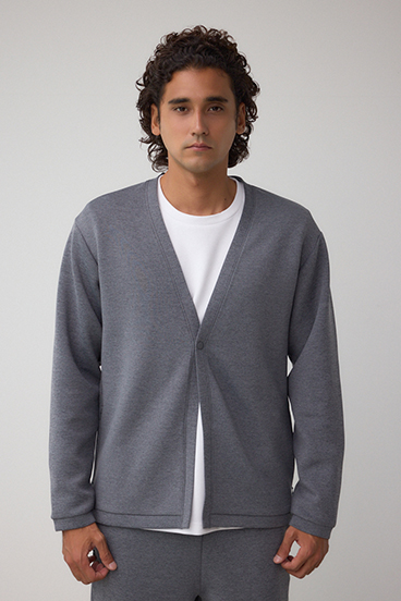 ダブルニットカーディガン 詳細画像